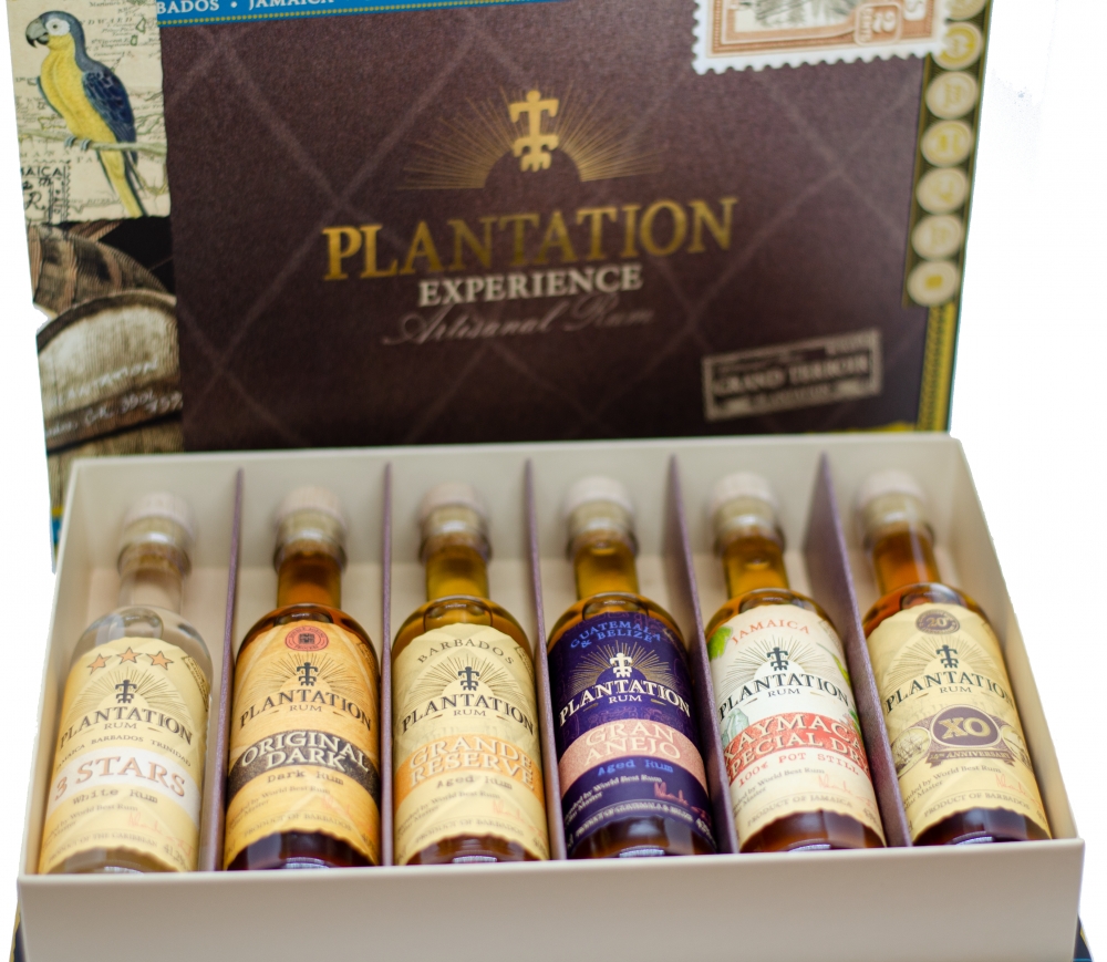 Onlineshop 0,1l - WeinGenuss Rum Experience-Box x 6 Plantation